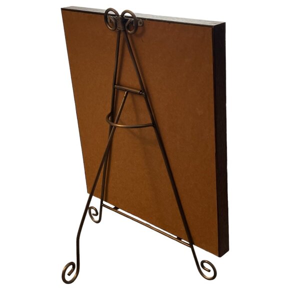 Framed Embroidery Little Girl on Toilet Double Mat Elegant & Humorous 11.25" T - Picture 12 of 14